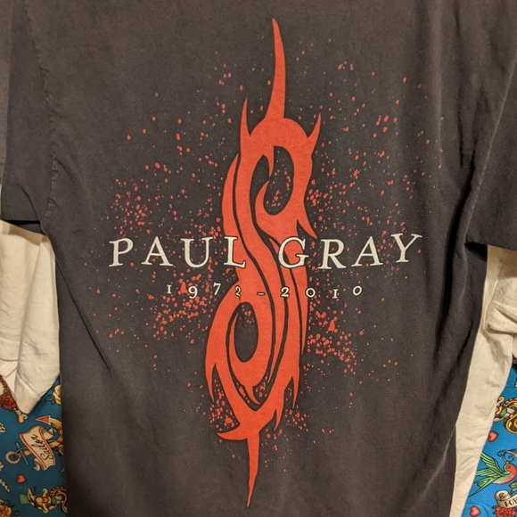 Slipknot 1972-2010 Paul Gray Memorial T Shirt Double Sided Hanes - Picture 3 of 3